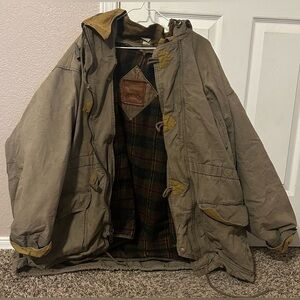 Urban Equipment Country Coat Jacket Flannel Lined Hooded 2X